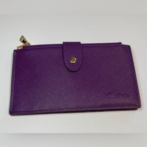 Travelambo Women's faux Leather Wallet purple